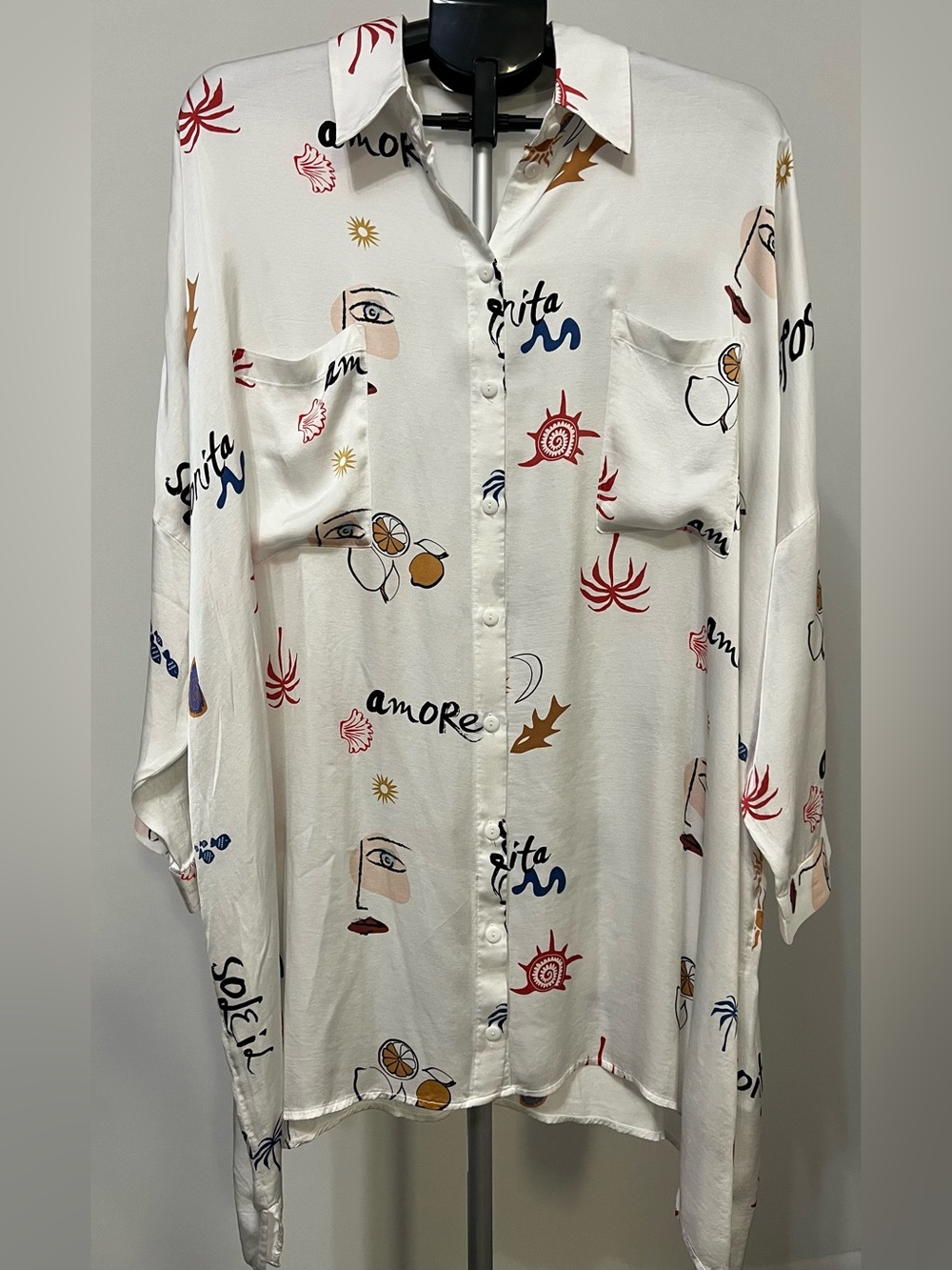 Corey Lynn Calter Artistic Print Blouse Size L From My Own Closet
